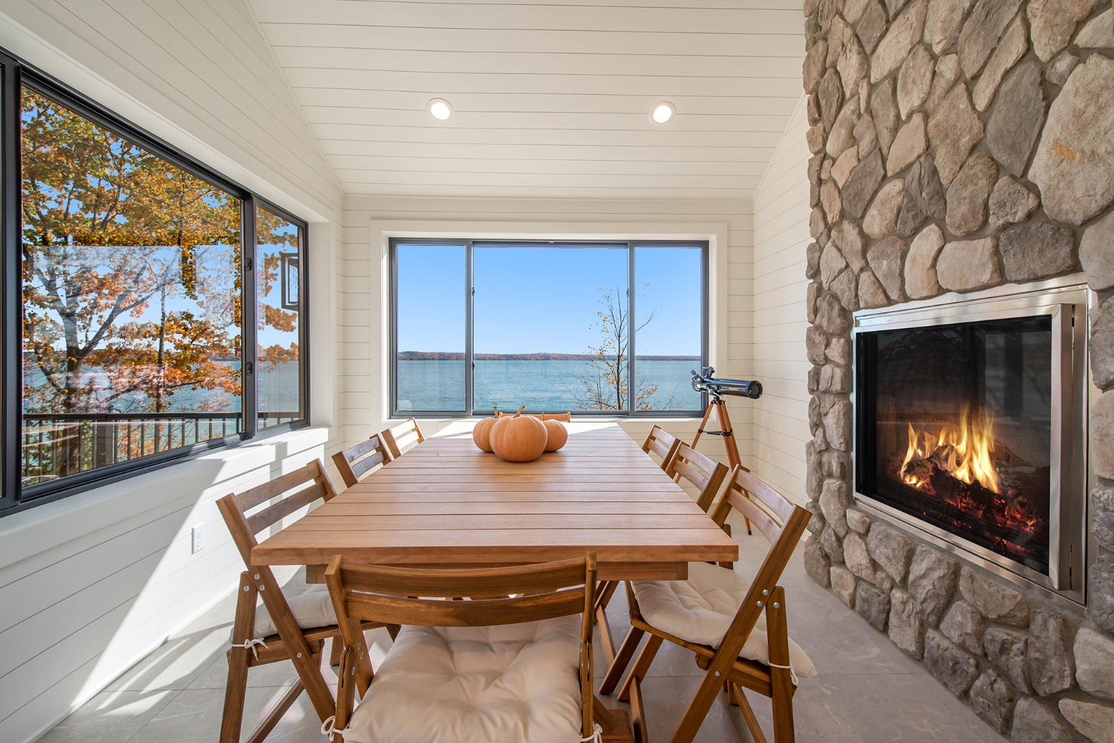 The Lake House, long elevation