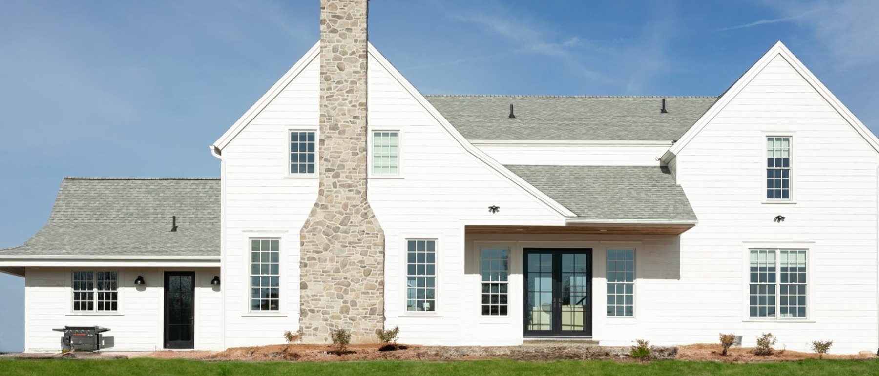 The Orchard House, built photograph, rear elevation