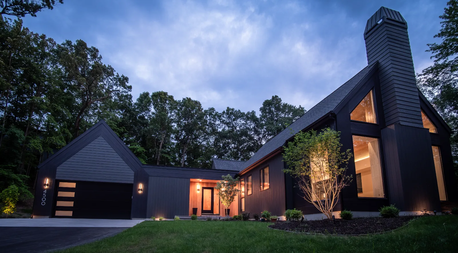 Exterior, long elevation