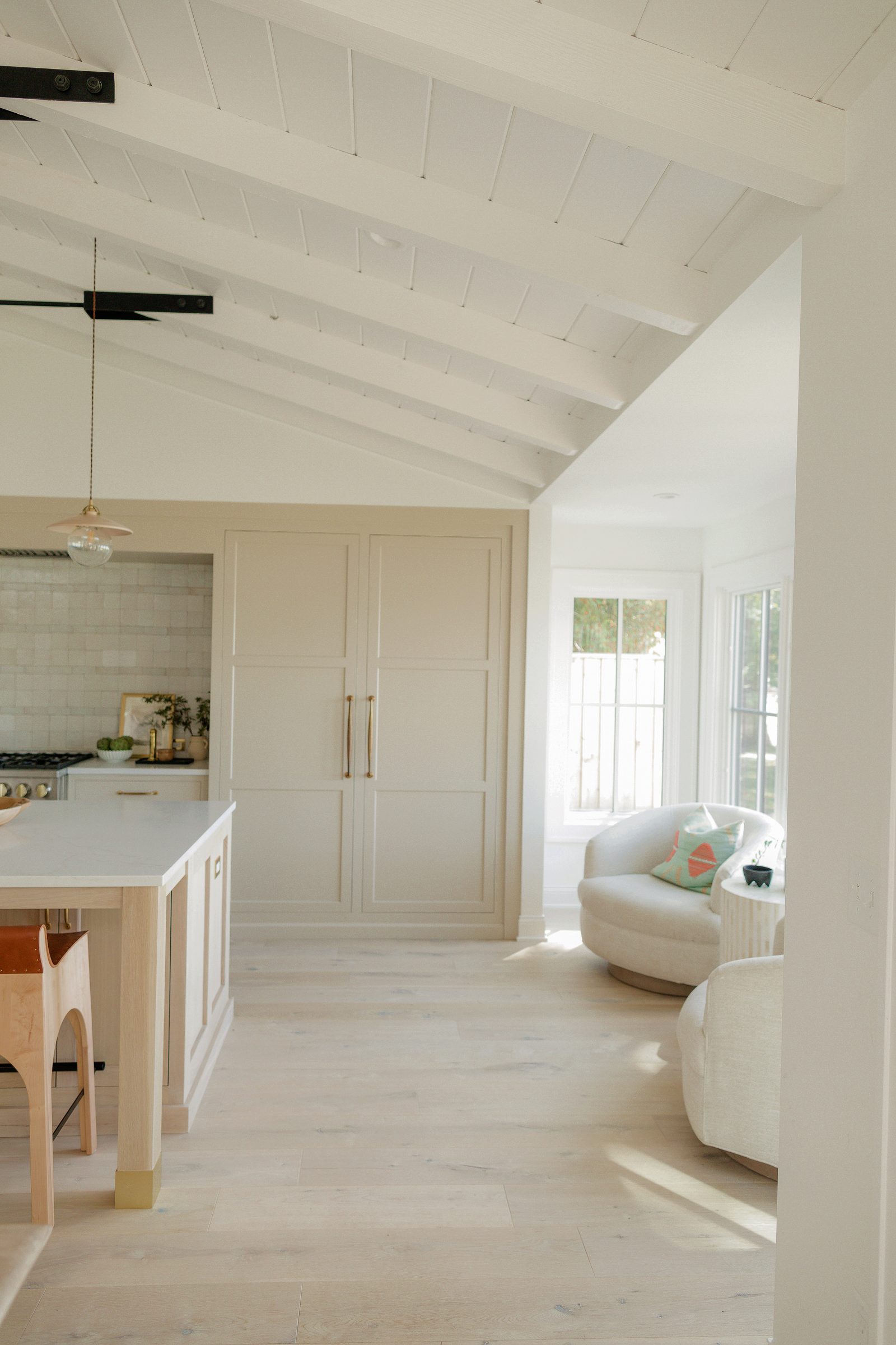 Kitchen through to the sitting room